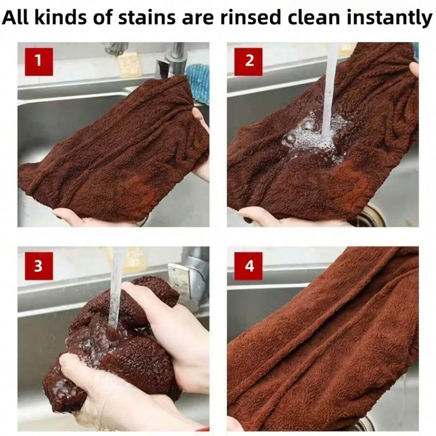4pcs Mop Socks Broom Cloth Cover With Elastic Bands, Washable Broom Pads Baseboard Cleaner Tool, Multi-Purpose Reusable Mopping Cloth Replacement, Suitable For Pet Hair, Dust, Stains, Windows - A - Xem 1