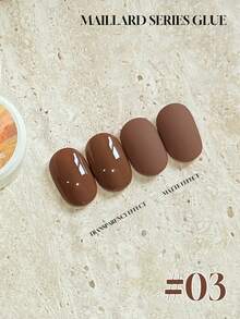 Miss Leia 1-12 15ml Autumn/Winter Nail Polish Collection: Glitter, Pearlescent, Cat Eye Gel Nail Polish In Shades Of Caramel, Coffee, Milk Tea, Brown - Popular Colors, Suitable For Beginners, Salons, DIY Home Use, Holidays, Gifts - Multicolor - View 16