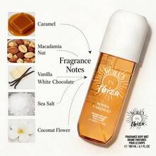 MODESS SOLO EN IBIZA  6.1fl.Oz Hair & Body Fragrance Mist For Women - Long-Lasting Perfume,It Contains Fragrances Of Jasmine, Vanilla, Black Plum, Etc ,Perfect For Dating, Parties And Gift Giving - Caramel/Macadamia/Vanilla - 查看 8