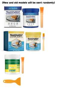 JAYSUING Outdoor Transparent Waterproof Coating, Suitable For Cleaning, Wind And Rain Protection, Anti-Cracking, Elastic Sealing, Easy To Apply, Great Gift For Family And Friends (Random Delivery Of New And Old Versions) - A - View 10