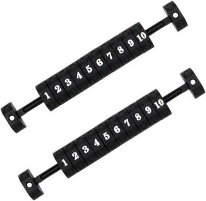 Quweiz 2 Pcs Table Football Counter, Score Goal Counter, 10 Numbers Scoring Score Counter Indicator For Air Hockey, Shuffleboard
