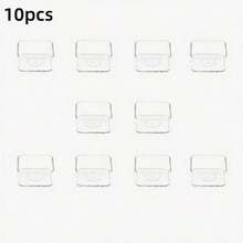 10 pièces Porte-bougie en plastique transparent résistant à la chaleur, convient pour la fabrication de bougies DIY - en forme de cœur et rond - très adapté pour Noël, les amateurs de bougies et la décoration de Noël pour les amateurs de lune DIY. - A - Voir 14