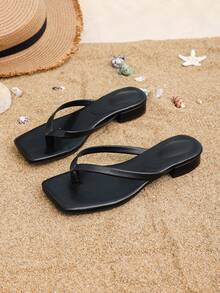 Damen bequeme Plateau-Zehentrenner, schwarze High Heel Sandalen, Damen Offene Zehe High Heel Schuhe, Sommer Damen Sandalen, Elegante Damen High Heels, Formelle High Heels, Atmungsaktive Offene Zehe High Heel Sandalen Vielseitige minimalistische Sommer Neu Schleife Stiletto Slide Sandalen - Schwarz - Übersicht 7