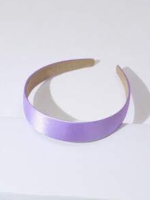 1pc Bright Color Solid Macaroon Wide Headband, Padded Wide Headband Hair Band Hair Hoop Hairband - Pink - View 7