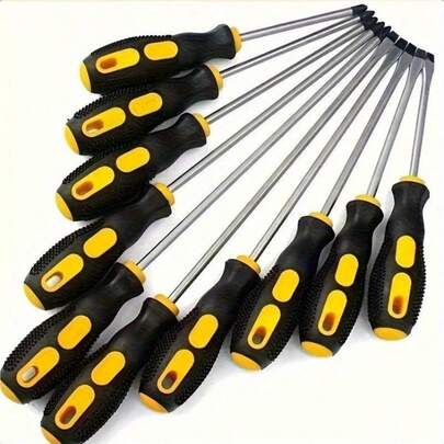 Screwdriver Set: Flat Head, Head, Insulated, Star-Shaped Screwdrivers, Magnetic, Home Repair Kit