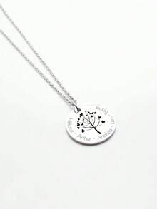 1 chiếc dây chuyền khắc tên cá nhân, hình cây sự sống và tên gia đình, chất liệu thép không gỉ, quà tặng Giáng sinh, dây chuyền gia đình, dây chuyền khắc tên theo yêu cầu, dây chuyền cây sự sống, quà tặng dây chuyền cá nhân hóa - Nhiều màu - Xem 7