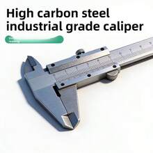 Thước kẹp Vernier bằng thép không gỉ độ chính xác cao 0-150mm, thước đo micromet cầm tay, trượt mượt mà, bền bỉ và dễ sử dụng, thích hợp cho công nghiệp, cơ khí, chế tác trang sức, kỹ thuật chính xác và thủ công mỹ nghệ. - A - Xem 10