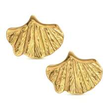 Ginkgo Leaf Earrings, Beach Vacation Style, Gold Stainless Steel Metal, Seaside Photo Jewelry, Fashionable Personalized Earrings, Women's Daily Summer Travel Pool Party Vacation Bikini, Holiday Gift For Girlfriend/Family - Multicolor - View 15