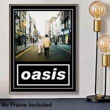 Póster de arte de pared de lienzo inspirado en Oasis - Sin marco, colores vibrantes, perfecto para la decoración de la sala de estar y el dormitorio - 222 - Ver 5