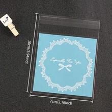 100/200 Túi quà in hình nơ màu hồng/xanh dương, thích hợp cho các dịp như tiệc mừng em bé chào đời, đám cưới, kỷ niệm, lễ tốt nghiệp và tiệc sinh nhật. - Xem 4