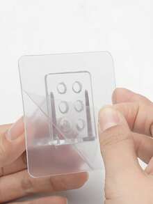 2/4/8pcs No Drill Large Shelf Brackets - Clear - View 4