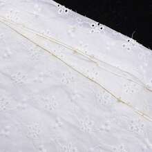 1 pièce Tissu ajouré brodé 130x50cm, convient pour la décoration de fête DIY faite main, la décoration de fond, la décoration de table et autres usages polyvalents - défaut - Voir 6