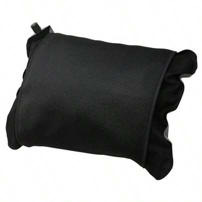 KAKURI Almohada Inflable con Funda de Almohada Lavable Color Gamuza 12 cm de Grosor Reversible expansión automática compacta con Bolsa de Almacenamiento
