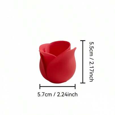 1pc - Rose Flower Pot - 3D Printed Plastic Material, Red/Pink Rose, Soft Petal Details, Breathable And Drainage Pot, Suitable For Retro Style Desktop And Balcony Decor, Daily Potted Succulents, Warm Mother's Day Decor Gift, Valentine's Day Couple Desktop Decor, Balcony Decor