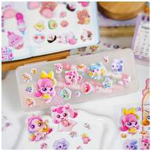 Wholesale Creative Cartoon 3D Cute Pattern Decorative Stickers, Kindergarten Adorable Shaking Water Stickers - Multicolor - View 2