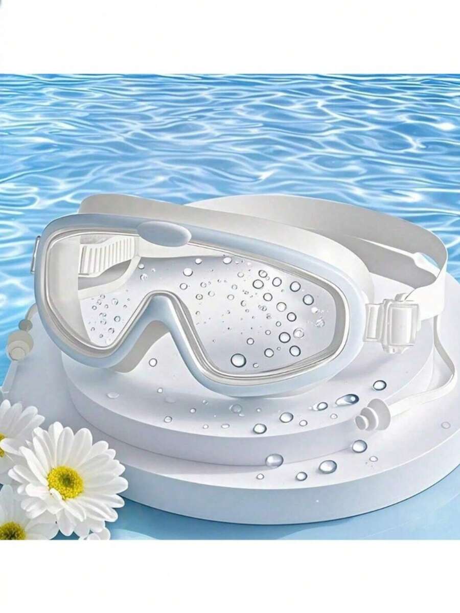 Large Frame Transparent Design Swimming Goggles Suitable For Water Sports, Swimming And Diving