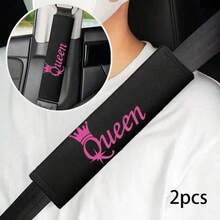 2pcs Car Safety Belt Shoulder Pads, Comfortable & Durable For All Seasons, Suitable For Driver & Passenger, Fashionable Interior Accessory - A - View 6