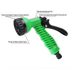 柔性可伸缩灌溉软管，带喷枪和通用接头的神奇花园软管，高压，汽车清洁工具，带可调节控制阀的植物浇水系统，浇水喷头，园艺和草坪用品 - B - 查看 10