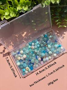 Multi Color Aesthetic Bead String Set 1 Box Of 180g Handmade Material Including Storage Box Suitable For Handmade Jewelry And Accessories, Meeting Creative Matching Needs - 1 Box 180 Grams - View 18