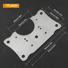 70 tấm sửa chữa bản lề chịu lực cao - Tấm lắp đặt cửa tủ có lỗ vít, phù hợp với bản lề lắp nổi/lắp chìm, tủ bếp, đồ nội thất, cửa ra vào - Cấu trúc kim loại bền chắc, hoàn thiện bằng thép không gỉ. - 10 tấm sửa chữa bản lề + 60 ốc vít - Xem 3
