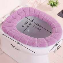 马桶座垫，加厚马桶座套，保暖马桶座垫，可水洗马桶座套，四季皆宜 - 彩色 - 查看 10