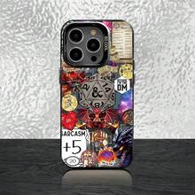 Funda para teléfono D-Dungeons D-Dragons D-DnDS para iPhone 15, 17, 12, 14, 13, 16, 11, E, Max, Plus, Air, Pro, cubierta protectora mate. - Multicolor - Ver 3