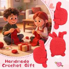 1件手工钩织爱心妈妈感谢礼物 – 贴心的复活节篮子填充物，送给继母、教母、妈妈，来自儿子或女儿的礼物，母亲节特别创意…… - 彩色 - 查看 4