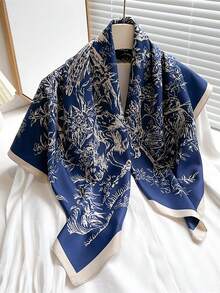 1pc Women's Fashion Breathable Multi-Functional Headband, Polka Dot Printed Silk-Like Scarf - Multicolor - View 6