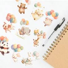 1 Set, Small Animal Party Theme Stickers, Scrapbooking & Planner DIY Stickers - A - View 3