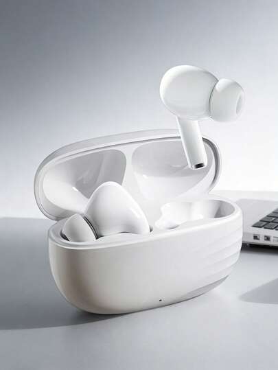 Auriculares inalámbricos Bluetooth, auriculares intraurales TWS con estuche de carga, larga duración de la batería, fácil emparejamiento con teléfonos inteligentes, calidad de sonido clara, adecuados para deportes, acondicionamiento físico, transporte y uso en la oficina