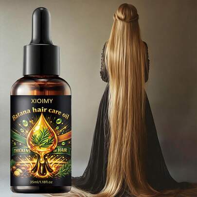 35毫升巴塔纳头发及睫毛/眉毛护理油，冷压萃取，深层滋养强韧所有发质，尤其适合干性、毛躁、分叉发质。