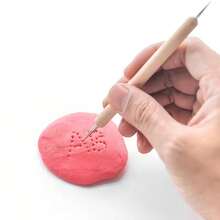 15pcs Ceramic Art Tools Set, Including Wooden Dotting Tools, Acrylic Dotting Pens For Clay Sculpting - 15-piece Pottery Tool Set - View 6