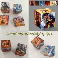 1pc Creative Mini Cartoon Nezha Magic Cube, Unique Quirky Cartoon Office Stress Relief Puzzle Toy - Multicolor - View 6
