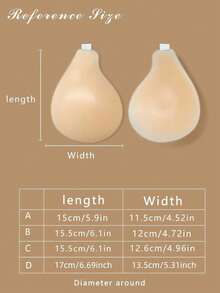 1 件装女士无背隐形提拉文胸，硅胶材质，隐形肩带，适合搭配婚纱、晚礼服、露肩上衣、露背上衣、吊带背心、紧身连衣裙、薄纱上衣、吊带背心套装、新娘送礼会、旅行、派对、鸡尾酒会、婚礼、正式晚宴、慈善活动、毕业典礼、约会之夜、早午餐、音乐节和其他场合。 - 彩色 - 查看 2