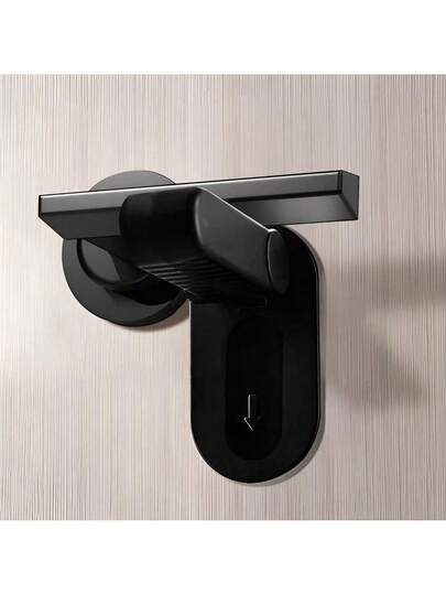 1个多功能锁：保护儿童和宠物，无需钻孔，门把手锁，学校必备，ABS门把手锁，带防夹功能