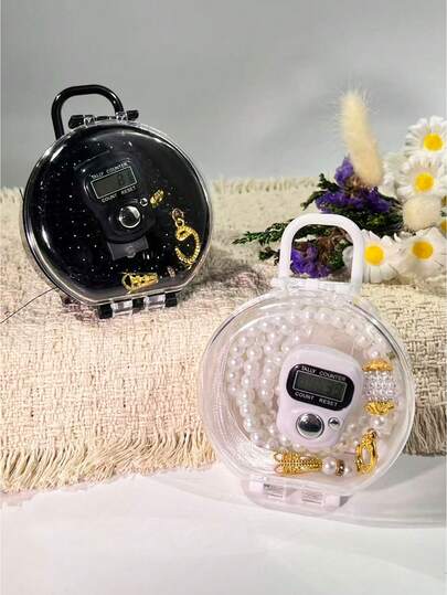 مجموعة عداد إلكتروني شفاف محمول متعدد الألوان 9 لون، عد واضح، إعادة تعيين بلمسة واحدة، مناسب للقراءة والأعياد والممارسات الدينية اليومية، مثالي للعائلات والممارسين الدينيين