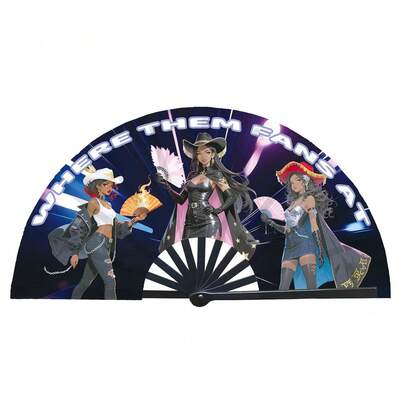 مروحة يدوية ملونة محمولة موضة جديدة. مروحة للحفلات والرقص والأحداث الكبيرة، مروحة تصفيق عالية الجودة، مناسبة لحفلات الزفاف