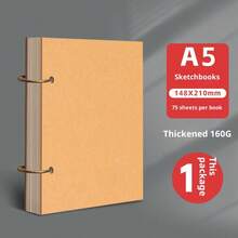 Cuaderno de bocetos de hojas sueltas A4, bloc de bocetos 16K/32K, bloc de marcadores 8K para estudiantes, adecuado para dibujar, acuarela, gouache - Multicolor - Ver 12