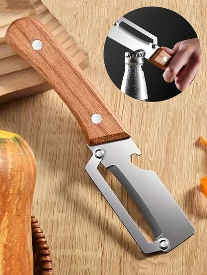 קולפן ירקות רב תכליתי מנירוסטה 1 יחידות, קל לקילוף פירות, גזרים, תפוחי אדמה, מלוני חורף, קנה סוכר, דלעות וכו'. קולפן אננס מנירוסטה, קולפן ירקות עם ידית ארגונומית, להב עבה ועמיד, מתאים לשימוש ביתי ומקצועי, חותך ירקות, כלי מטבח חיוני, מוצר בישול, עיצוב הבית, מתנה לנשים וגברים