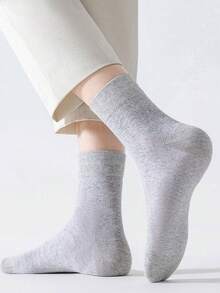 1/3/6/9 Pairs Men's Mid-Calf Socks, Thin All-Season, Anti-Odor, Moisture-Wicking, Business & Casual Couples Socks - Multicolor - View 20
