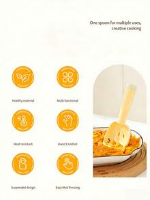 1个/2个装多功能烹饪勺带滤网，创意PP塑料漏勺，适用于家庭厨房、婴儿辅食和土豆泥捣碎器 - 彩色 - 查看 8