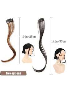 1 bộ tóc giả mái bằng kiểu râu rồng cho nữ, kiểu mái ngang gợn sóng tự nhiên, thích hợp cho mùa hè, kẹp tóc vô hình ôm sát khuôn mặt, phụ kiện tóc lý tưởng cho phái nữ. "Có thể có sự khác biệt nhỏ về màu sắc do ánh sáng, màn hình, v.v.", kẹp càng cua, thích hợp cho kỳ nghỉ, du lịch. - Nhiều màu - Xem 3