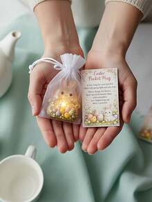2D立体复活节口袋抱枕，可爱小亚克力兔子造型，附励志寄语，是送给任何人的理想复活节礼物。 - 兔子擺飾 - 查看 5