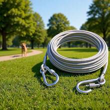 Outdoor Heavy Duty Thickened Stainless Steel Clothesline With Balcony Steel Wire Rope, Drying Hooks, Strong Anti-Rust Extra Long Traction Rope For Garden Patio Deck, Weather Resistant Metal Cable Cord - Multicolor - View 9