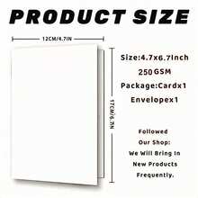 1pc Giraffe Birthday Greeting Card With Envelope - Joyful Cartoon Design, High-Quality Paper, Suitable For Family, Youth And Loved Ones On Various Occasions - Single Piece - View 5