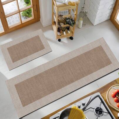 1 tấm thảm silicon màu vải lanh cho nhà bếp, chống mỏi chân bốn mùa, mềm mại và thoải mái, chống trơn trượt và chống ngã, thấm hút tốt và nhanh khô, dễ vệ sinh, chống mài mòn và chống bám bẩn, thích hợp cho nhà bếp, phòng ăn, lối vào, phòng giặt, hành lang, phòng tắm, phòng học, v.v.