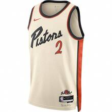 Nike NBA Detroit Pistons Jaden Ivey 2024/25 City Edition Cunningham No. 2 Alphabet And Number Logo Crew Neck Sports Sweatshirt/Basketball Vest, Men's, Khaki - FQ4341-100 - 查看 7