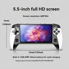 New X9 Handheld Game Console, Retro Nostalgic Handheld Game Player With Dual Joysticks, 5.1" HD Large Screen, 1500mAh Battery - View 7