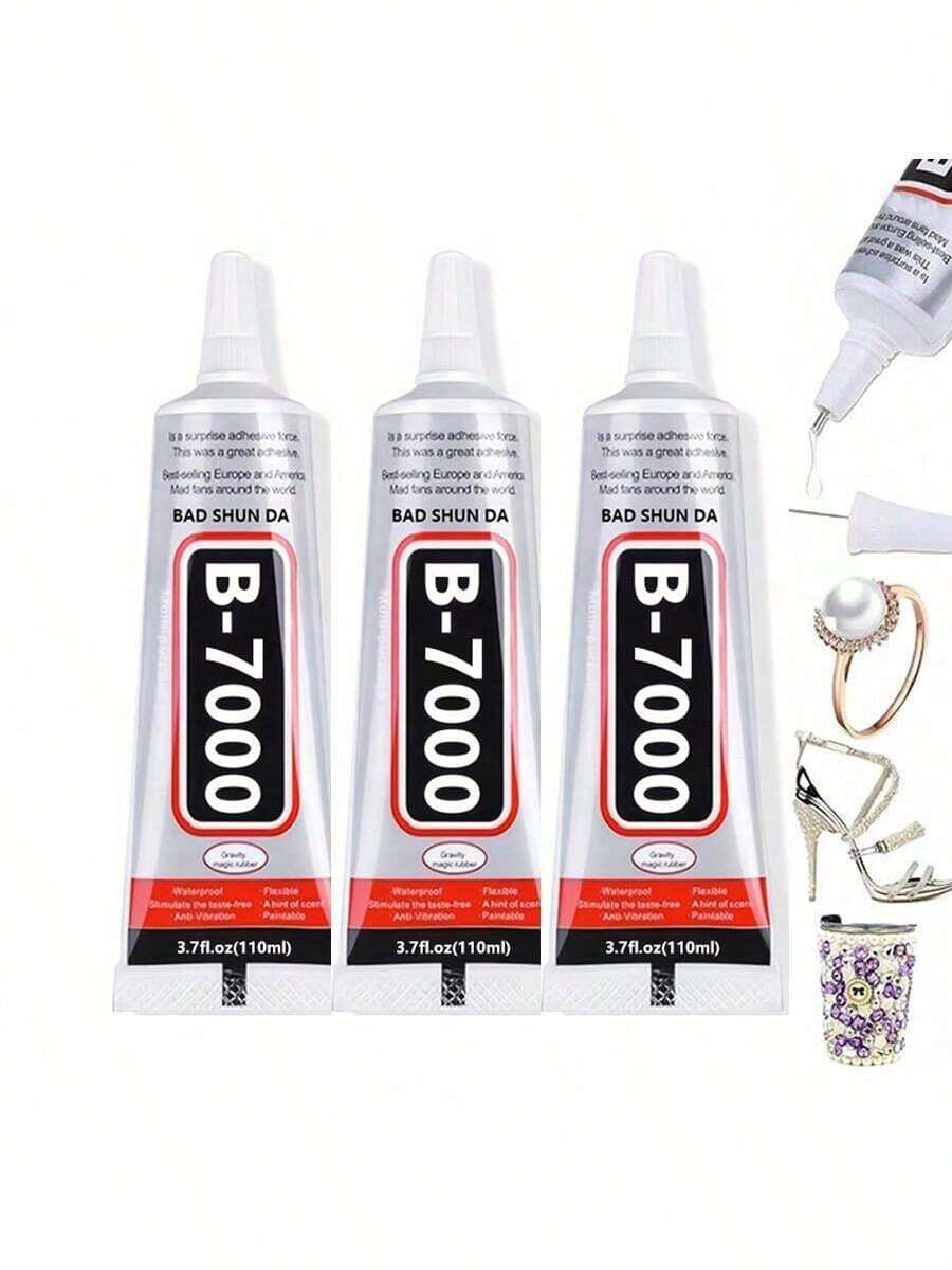 1/2/5支装 B7000 胶水 头饰胸针首饰胶水 镶嵌粘合剂 钻石首饰耳钉吊坠强力粘合剂，适用于DIY手工制作
