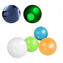 1/3/5 piezas Bolas que brillan en la oscuridad para el techo, bolas brillantes pegajosas para la pared, bolas pegajosas que brillan en cantidad para regalos de cumpleaños, recuerdos de fiesta - multicolor - Ver 6